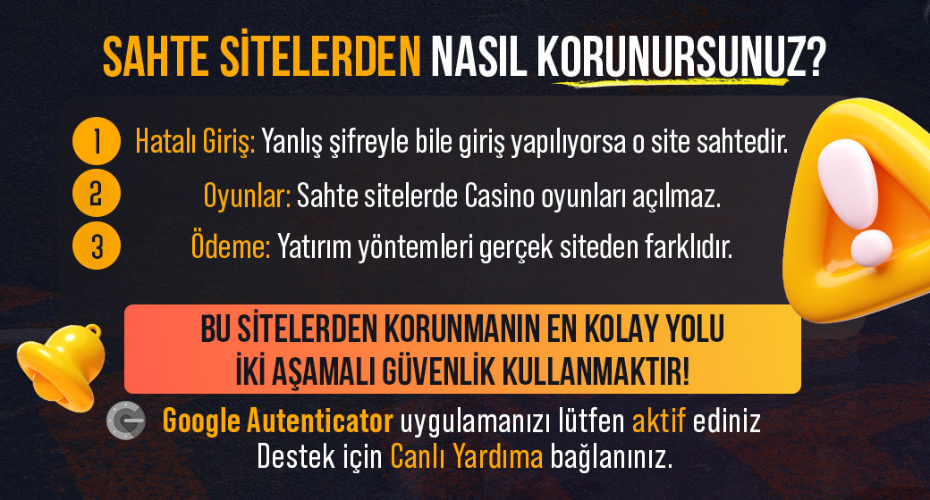 sahte site uyari